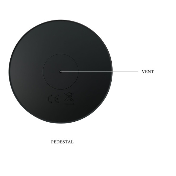 Черный анальный вибростимулятор с пультом ДУ - 13,8 см.