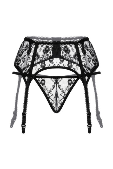 Комплект из кружевного пояса и трусиков-стринг Комплект из кружевного пояса и трусиков-стринг