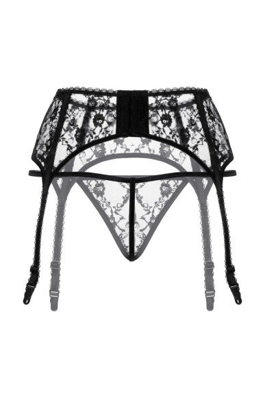 Комплект из кружевного пояса и трусиков-стринг Комплект из кружевного пояса и трусиков-стринг