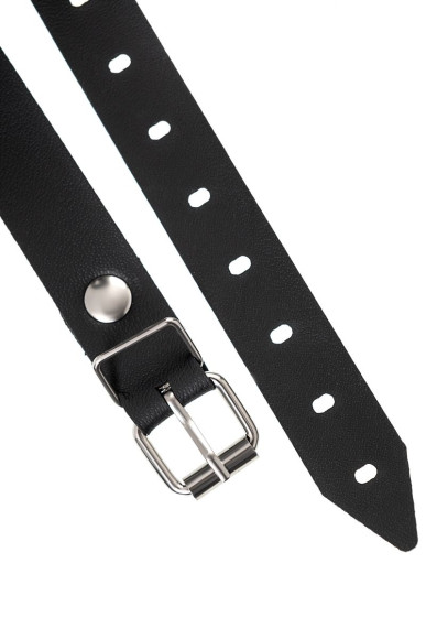 Черный кляп-леденец на кожаных ремешках со вкусом бейлиз