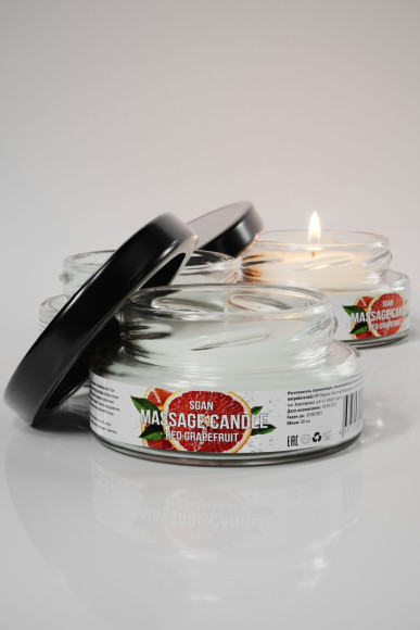 Массажная свеча «Красный грейпфрут» - 50 мл.