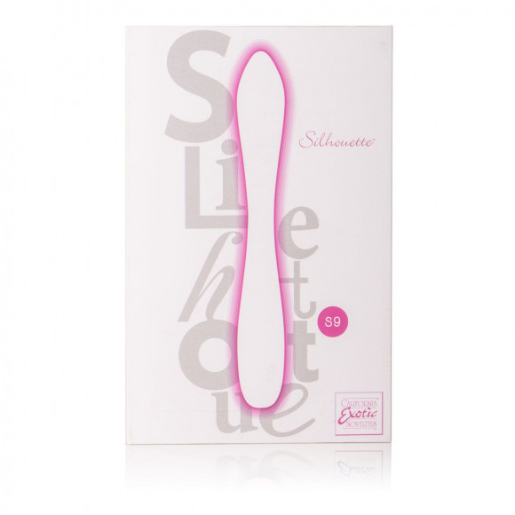 Перезаряжаемый розовый вибромассажер Silhouette S9 - 16,5 см.