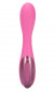 Розовый перезаряжаемый вибромассажер Infinity 6x - 17,8 см.