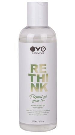 Увлажняющий гель на водной основе с согревающим эффектом OYO Personal Gel Green Tea - 200 мл.