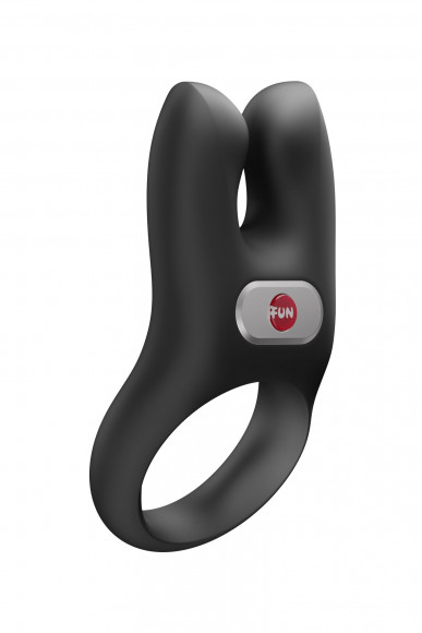 Черное эрекционное виброкольцо Nos