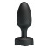 Черная анальная вибропробка с подсветкой Osborn - 9,8 см.