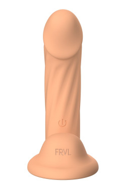 Телесный тактильный вибратор Mikki с присоской - 13 см. Телесный тактильный вибратор Mikki с присоской - 13 см.