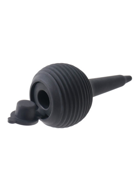 Коричневый фаллоимитатор с эффектом семяизвержения Squirting Cock with Balls - 22,9 см.