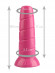 Розовая винтообразная анальная втулка - 19,5 см.
