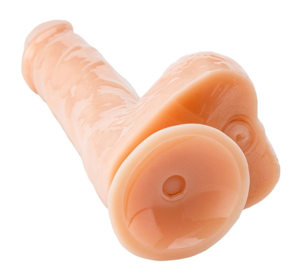 Телесный реалистичный фаллоимитатор - 18 см. Телесный реалистичный фаллоимитатор - 18 см.