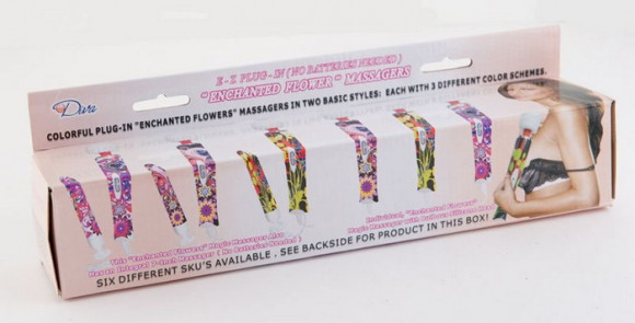 Вибромассажер Enchanted Flower с цветочным принтом