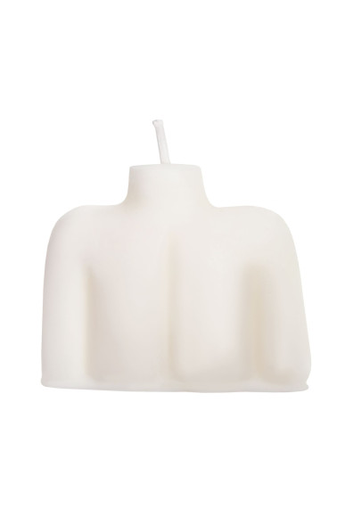 Белая сувенирная свеча «Женский силуэт»