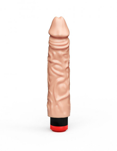 Гелевый вибромассажёр с крупной головкой - 19,5 см.