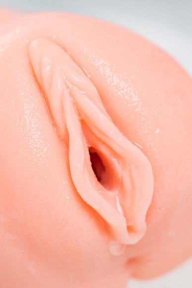 Телесный вибромастурбатор-вагина с рельефом Emily Телесный вибромастурбатор-вагина с рельефом Emily