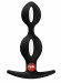 Черный анальный стимулятор B Balls Duo - 13 см.
