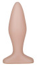 Телесный анальный плаг - 11,5 см.