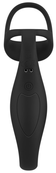 Черное эрекционное кольцо со стимуляцией промежности и анальной пробкой Cock Ring with RC Prostate Plug Черное эрекционное кольцо со стимуляцией промежности и анальной пробкой Cock Ring with RC Prostate Plug