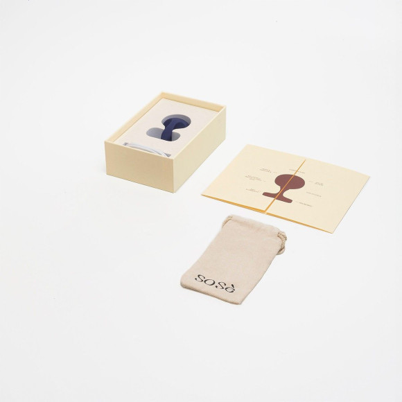 Синий вибростимулятор на пальцы Lunar