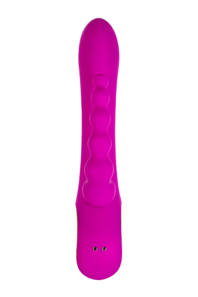 Лиловый тройной вибратор Trinny - 21,5 см.