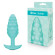 Мятный рельефный анальный виброплаг Bump - 12 см.