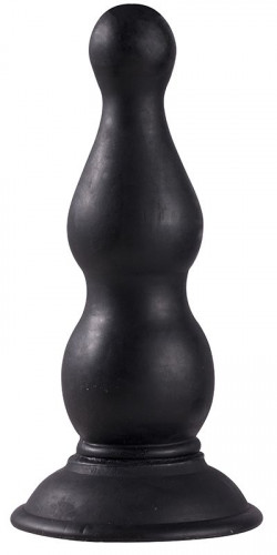 Чёрная анальная пробка с тонким кончиком MENZSTUFF PAWN PROBE BLACK - 15 см.