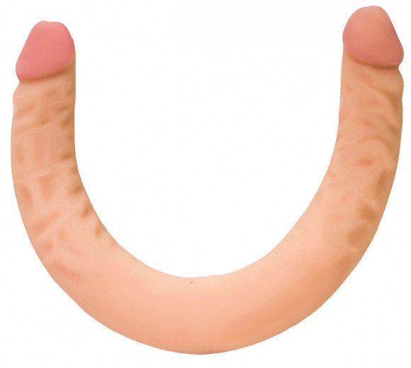 Двусторонний фаллоимитатор из неоскин - 42,5 см.