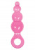 Малая розовая анальная пробка Jolie - Ripples