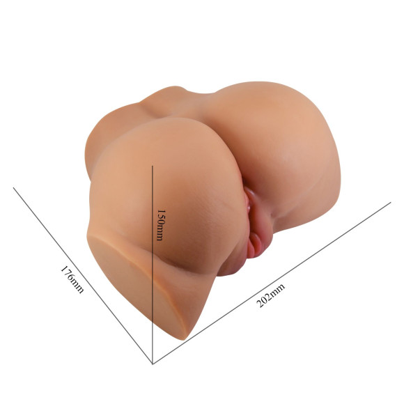 Карамельный мастурбатор-полуторс Emilia с вибрацией