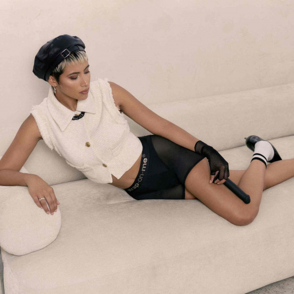 Трусики-шорты для фиксации насадок Strap-on-me Harness Lingerie Halo - size L