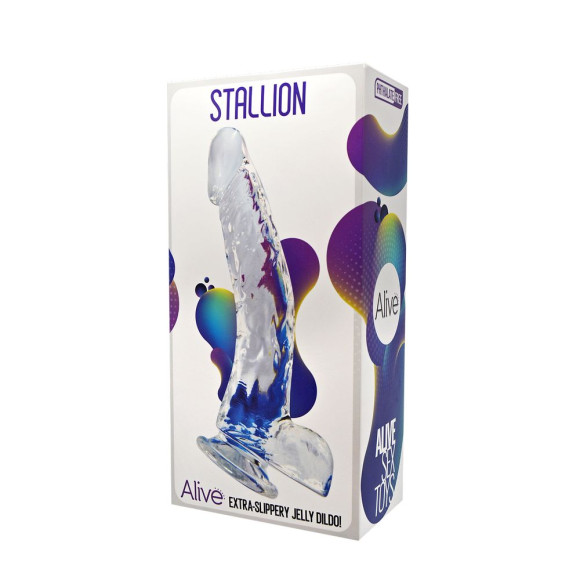 Прозрачный фаллоимитатор на присоске Stallion Jelly Dildo - 22 см. Прозрачный фаллоимитатор на присоске Stallion Jelly Dildo - 22 см.