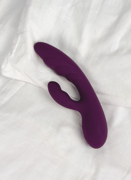 Фиолетовый вибратор-кролик Atlas - 19,8 см.