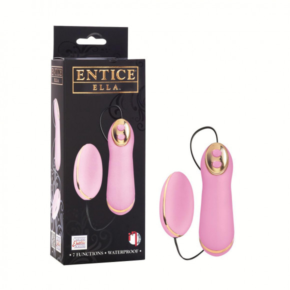 Розовое виброяичко с пультом ENTINCE ELLA 