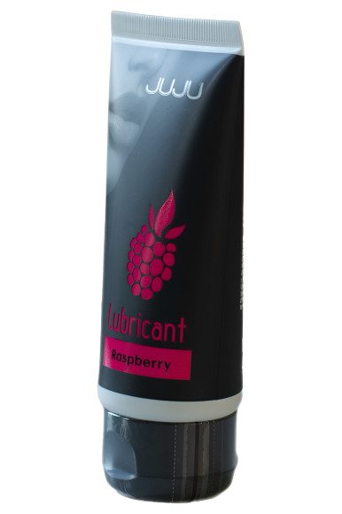 Съедобный лубрикант JUJU Raspberry с ароматом малины - 50 мл.