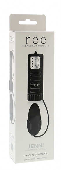 Чёрное виброяйцо Jenni