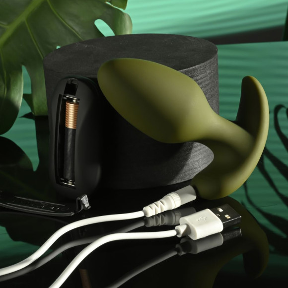 Анальная вибропробка The Colonel цвета хаки - 10,2 см.