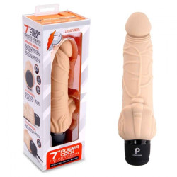 Телесный вибратор-раелистик с клиторальными лепестками 7 Realistic Vibrator - 21,5 см. Телесный вибратор-раелистик с клиторальными лепестками 7 Realistic Vibrator - 21,5 см.