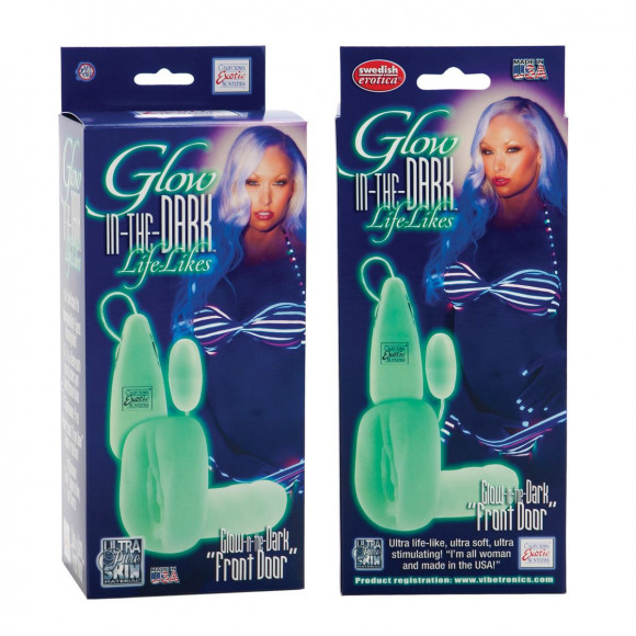 Люминесцентная вагина с виброэлементом