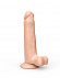 Телесный фаллоимитатор-реалистик на присоске - 16,5 см.