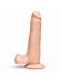 Телесный фаллоимитатор-реалистик на присоске - 16,5 см.