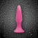 Розовая анальная пробка Sliders Silicone Anal Plugs Large на присоске - 15,2 см.