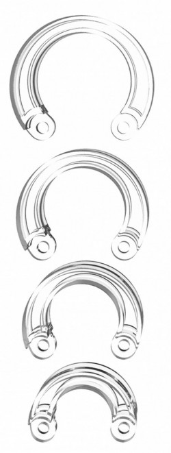 Набор дополнительных прозрачных колец для поясов верности