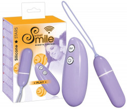 Сиреневая вибропулька с пультом управления Smile Play RC