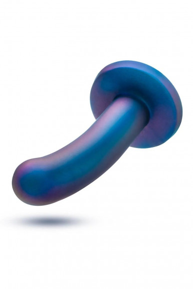 Синяя насадка с гладкой поверхностью Surrender 5.75 Inch Intermediate Pegging Dildo - 14,6 см.