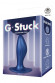 Синяя анальная пробка G Stuck Silicone Anal Plug - 12,5 см.