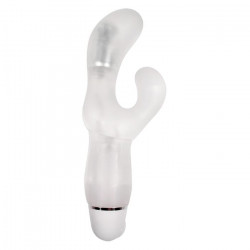 Изысканный белый вибратор Pure Delight Luna U Shape - 17,5 см.