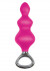 Розовая анальная елочка Jolie Platinum Plug Large из силикона - 16,8 см.