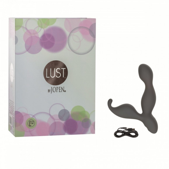 Серый вибромассажер Lust BY JOPEN L12 