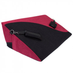 Малиново-черная подушка для любви HANNA с фиксаторами