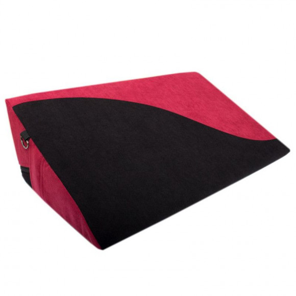 Малиново-черная подушка для любви HANNA с фиксаторами