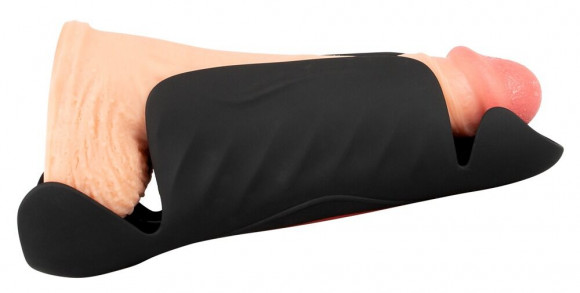 Черный вибромастурбатор с трехточечной стимуляцией Penis Trainer with 3 Point Stimulation